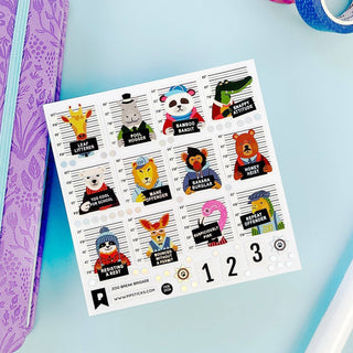 Zoo Break Brigade Stickers