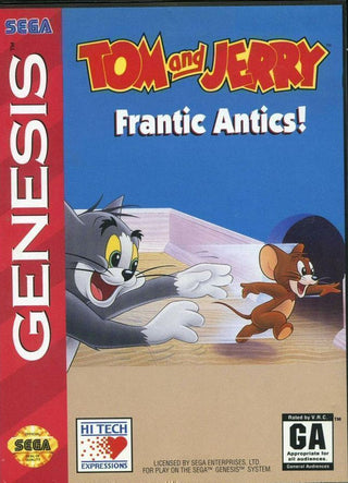 Tom and Jerry Frantic Antics (In Box w/Manual)(Curving To Manual, Sticker On Cartridge - See Photo)
