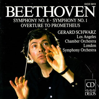 the album cover for Gerard Schwarz - Creatures of Prometheus Overture