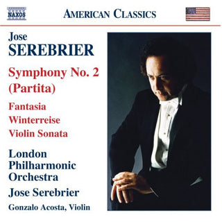 the album cover for José Serebrier - Symphony No 2: Partita