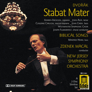 the album cover for Zdenek Macal - Stabat Mater / Biblical Songs