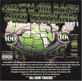 the album cover for Various Artists - Check'n 100 Racks Over Statelines Pt.1 [PA]