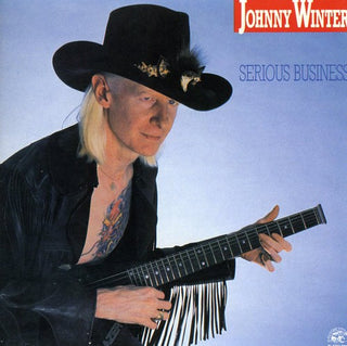 the album cover for Johnny Winter - Serious Business