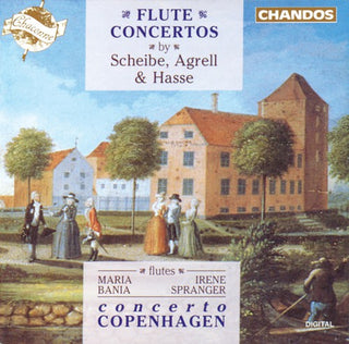 the album cover for Scheibe/Agrell/Hasse - Flute Concertos