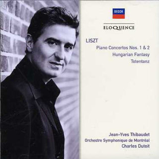 the album cover for Liszt / Thibaudet / Montreal Sym Orch / Dutoit - Liszt: Pno Ctos Nos 1 & 2 / Hungarian Fantasy