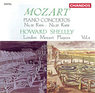 the album cover for Howard Shelley - Piano Concertos 12 & 19