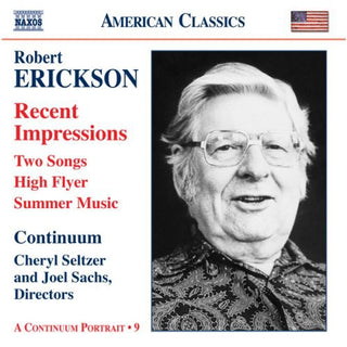 the album cover for R. ERICKSON - Orchestral Chamber & Vocal Music