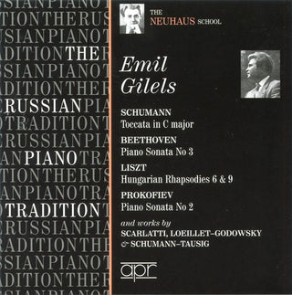 the album cover for Emil Gilels - Russian Piano Tradition