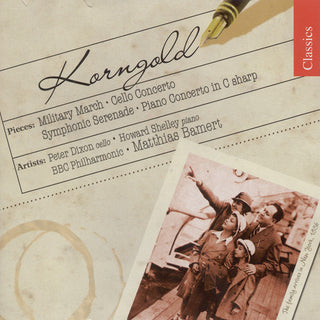 the album cover for Matthias Bamert - Military March / Cello Cto / Symphonic Serenade