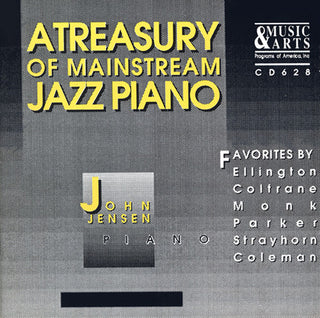the album cover for John Jensen - A Treasury Of Mainstream Jazz Piano
