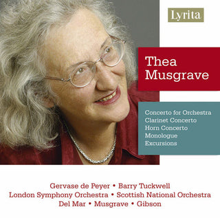 the album cover for T. Musgrave - Orchestral Music
