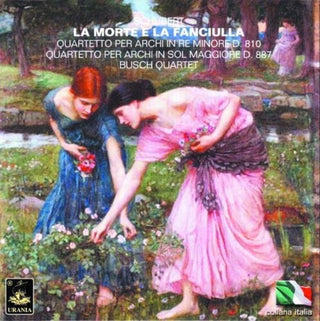 the album cover for Busch String Quartet - String Quartet in D minor D 810 Death & Maiden
