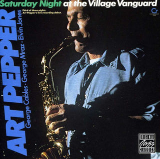 the album cover for Art Pepper - Saturday Night at the Village Vangurad