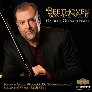 the album cover for GARRICK OHLSSON - Sonatas 6