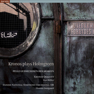 the album cover for K Riisager - Kronos Plays Holmgreen
