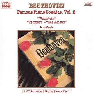 the album cover for L.V. Beethoven - Piano Sonatas 17, 21 & 26