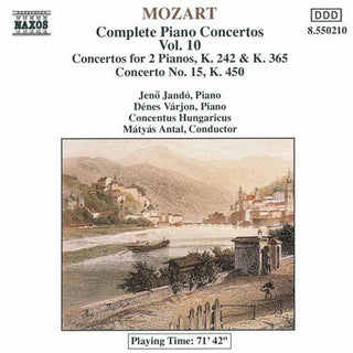 the album cover for W.A. Mozart - Piano Concerti 7, 10 & 15