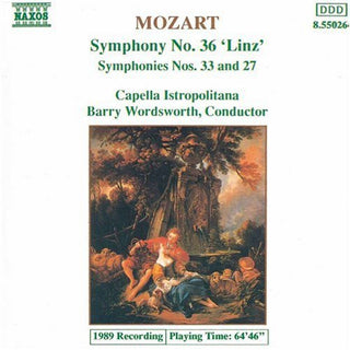 the album cover for Capella Istropolitana - Symphonies 27, 33 & 36