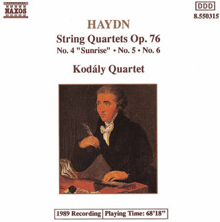 the album cover for Kodaly Quartet - String Quartets Op 76, 4-6