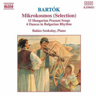 the album cover for ROMANTIC PIANO FAVOURITES - Mikrokosmos / 15 Hungarian Peasant Songs
