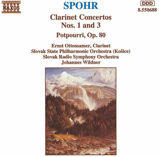the album cover for L. SPOHR - Clarinet Concerti 1 & 3
