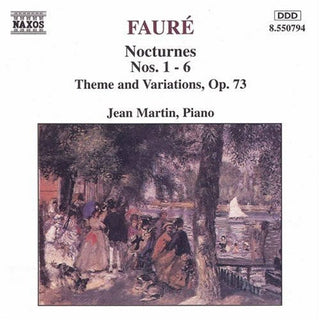 the album cover for JEAN MARTIN - Nocturnes 1-6 / Theme & Variations