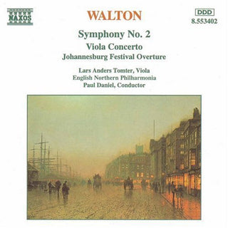 the album cover for Paul Daniel - Symphony 2 / Viola Concerto