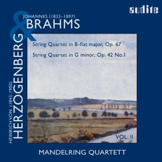 the album cover for Brahms/Herzogenberg - String Quartets