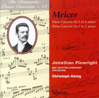 the album cover for H. Melcer - Piano Concertos Nos 1 & 2: Romantic Piano Cto 44