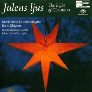 the album cover for Karin Oldgren & Stockholms Studentsangare - Juens Ljus the Light of Christmas