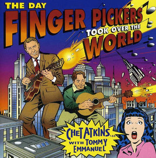 the album cover for Atkins/Emmanuel - Day Finger Pickers Took Over the World
