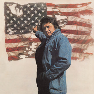 the album cover for Johnny Cash - Ragged Old Flag