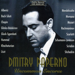 the album cover for DMITRY PAPERNO - Uncommon Encores
