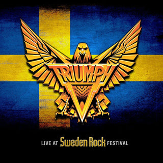 the album cover for Triumph - Live At Sweden Rock Festival