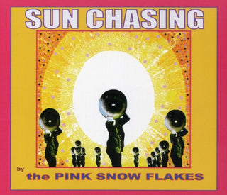 the album cover for Pink Snowflakes - Sun Chasing: The Last Exploding Echoes