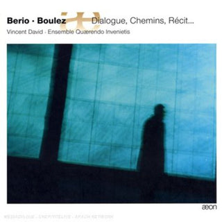 the album cover for Vincent David - Chemins 4 Cinq Duos Quatre Duos Recit / Boulez