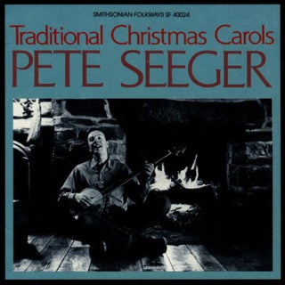 the album cover for Pete Seeger - Traditional Christmas Carols