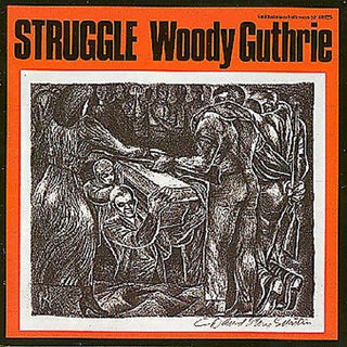 the album cover for Woody Guthrie - Struggle