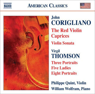the album cover for Philippe Quint - Violin Sonata / Red Violin / Caprices / Five Ladie