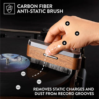 Big Fudge 2-in-1 Wooden Record Cleaning Brush