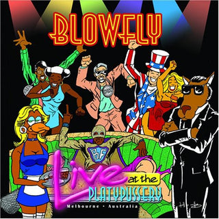 the album cover for Blowfly - Live at the Platypussery