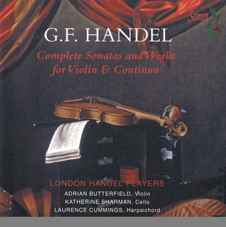 the album cover for Adrian Butterfield - Handel Violin Sonatas