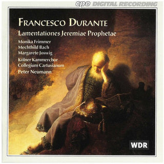 the album cover for Collegium Cartusianum - Lamentationes Jeremiae Prophetae