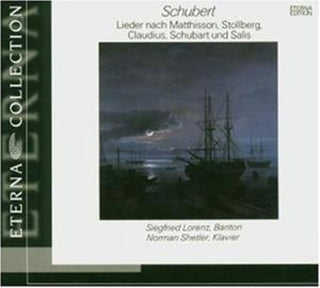 the album cover for F. SCHUBERT - Lieder to Texts By Various P