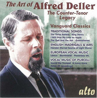 the album cover for Alfred Deller - Art of Alfred Deller
