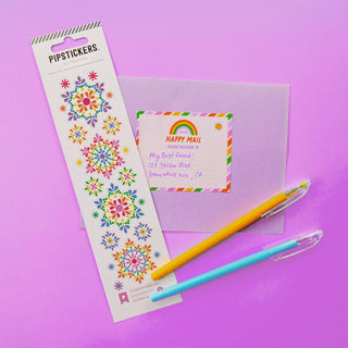 Kaleidoscope Snowflake Stickers