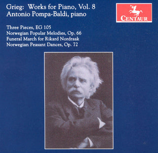 the album cover for Antonio Pompa-Baldi - Works for Piano 8