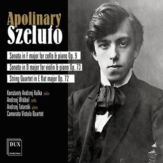 the album cover for Szeluto / Wrobel / Camerata Vistula Quartet - Sonata for Cello Violin & Piano