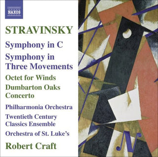 the album cover for Robert Craft - Symphony in C / Symphony in Three Movements
