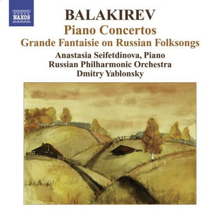 the album cover for Anastasia Seifetdinova - Piano Concertos / Grande Fantasie on Russian Folk